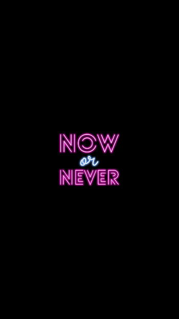 NOW OR NEVER, sky, magenta HD phone wallpaper