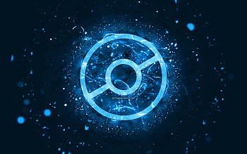 Pokemon Go blue logo, , blue neon lights, creative, blue abstract background, Pokemon Go logo, online games, Pokemon Go HD wallpaper
