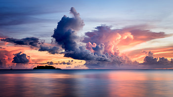 Clouds Over The Sea , clouds, sea, nature HD wallpaper