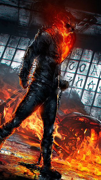 Ghost Rider, Marvel character HD phone wallpaper