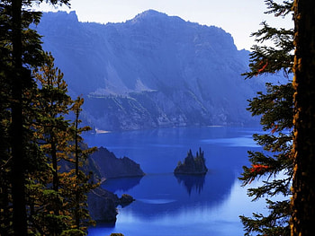 crater lake, crater, lake HD wallpaper