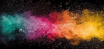 Pastel powder background, Colorful dust splash, Creative thinking, Vibrant color HD wallpaper
