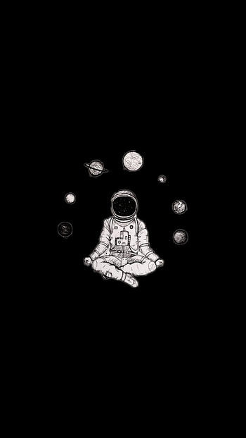 Astronaut, Black and White Astronaut HD phone wallpaper