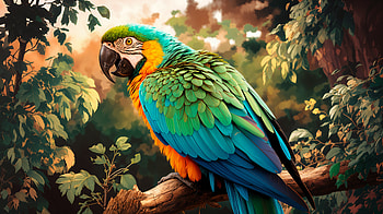 Vibrant Macaw in Ultra, macaw, bird, Animal, parrot HD wallpaper