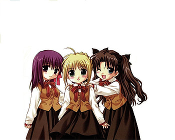 chibi girls, cute, chibi, girls, anime HD wallpaper
