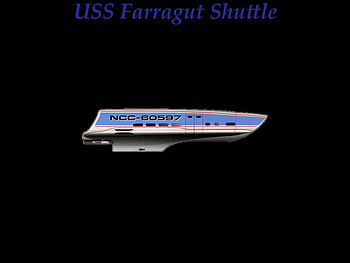 Star Trek - USS Farragut Shuttle, space, ship, tv, star trek HD wallpaper