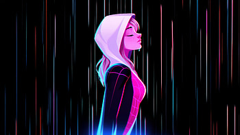 Spider Gwen Fearless Warrior, gwen-stacy, superheroes, artwork, art, digital-art, ai, deviantart HD wallpaper