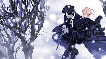 Preview fate zero, saber, emiya kiritsugu, boy, girl, cigarette HD wallpaper
