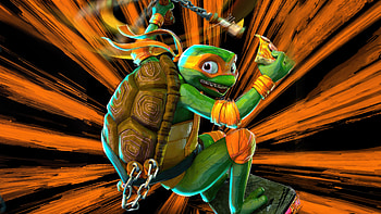 Michelangelo Unleashed: TMNT Mutant Mayhem Ultra, Michelangelo (TMNT), movie, Teenage Mutant Ninja Turtles: Mutant Mayhem HD wallpaper