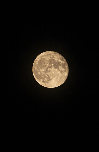 Night, Moon, Craters HD phone wallpaper