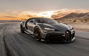 2022, Bugatti Chiron Pur Sport, , front view, exterior, black hypercar, new black Chiron, luxury cars, sports cars, Bugatti HD wallpaper