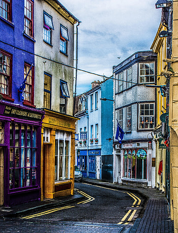 Cities, Architecture, Turn, Multicolored, Motley, Street, Lane HD phone wallpaper