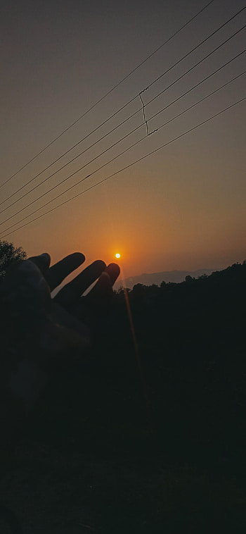 Alone Sunset, atmosphere, sky HD phone wallpaper