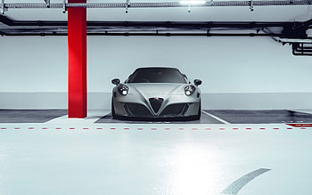Alfa Romeo 4C Nemesis Pogea Racing, , parking, 2021 cars, front view, 2021 Alfa Romeo 4C, italian cars, Alfa Romeo HD wallpaper