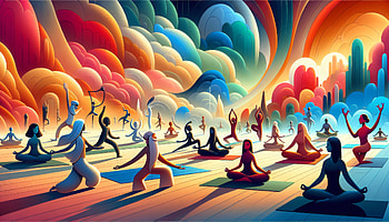 Vibrant Yoga Session Art - Yoga, yoga, meditation, artistic, colorful HD wallpaper