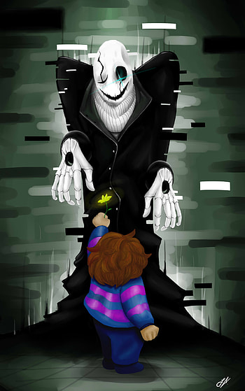 Undertale-Gaster Fanart by BizzyMix Undertale-Gaster Fanart by BizzyMix HD phone wallpaper
