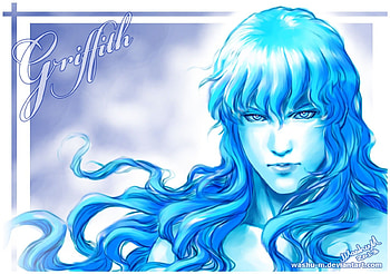 Griffith, berserk, white hawk, anime, white phoenix, long hair HD wallpaper