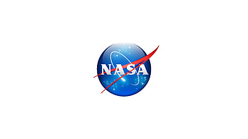 NASA PC, NASA, logo, white, space, 3D HD wallpaper
