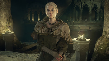 Dragon's Dogma 2 - Mystical Character in Ancient Hall, video game, dragon's dogma 2 HD wallpaper