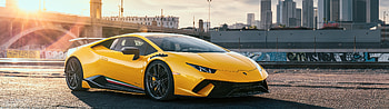 Dual Monitor, Lamborghini Huracan HD wallpaper