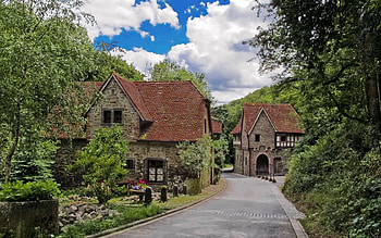 Nature, Houses, Track, Germany, Sidewalk, Province, Provinces HD wallpaper