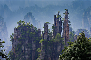 Zhangjiajie Travels, 2-day private tour, Zhangjiajie national forest park HD wallpaper