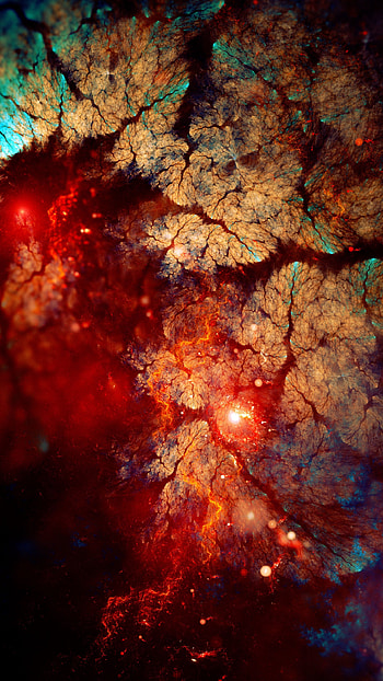 Abstract, Glare, Shine, Bright, Sparks, Brilliance, Fractal, Glow HD phone wallpaper