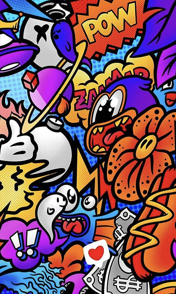Pow, 1art, 2colour HD phone wallpaper