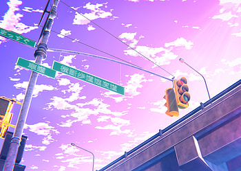 Traffic Lights Anime , anime-girl, anime, artist, artwork, digital-art HD wallpaper