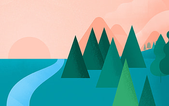 Trees, Art, Vector, Minimalism, , Drawing HD wallpaper
