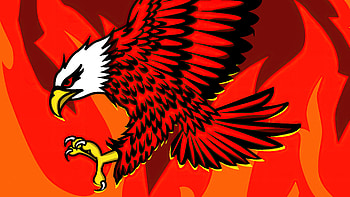 Eagle Of Flames, eagle, artist, artwork, digital-art HD wallpaper