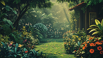 Enchanting Flower Garden, Flower Garden, garden, flower, greenery, sunlight HD wallpaper