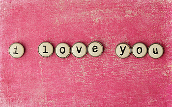 valentine, word, pink, day, texture, wall, i love you HD wallpaper