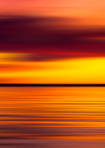 Nature, Water, Sunset, Sky, Horizon, Blur, Smooth HD phone wallpaper