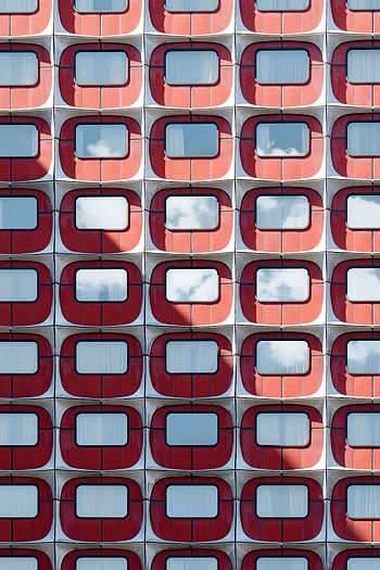 Windows, Architecture, Building, Minimalism, Symmetry, Facade HD phone wallpaper
