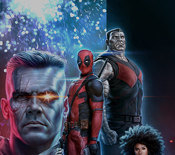 Deadpool 2, cable, deadpool, colossus, 2018 movie HD wallpaper