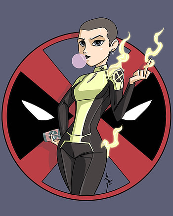Negasonic Teenage Warhead character, Artstation portfolio HD phone wallpaper