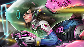 Dva Overwatch Best Artwork, overwatch, games, deviantart, artwork HD wallpaper