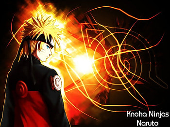 naruto knoha, naruto knoha kiuby saske sharingan sasuke HD wallpaper