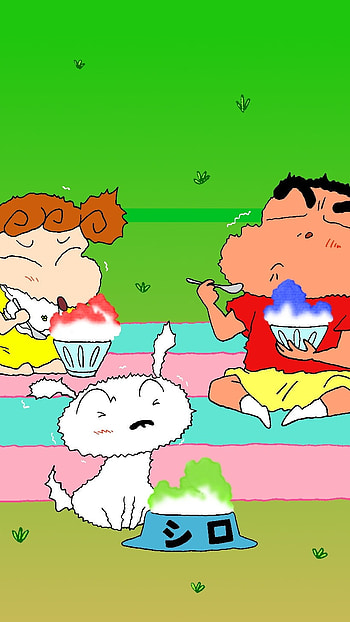 Shinchan For, Grass Background HD phone wallpaper