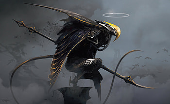 Robo Bird , artist, artwork, digital-art HD wallpaper