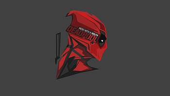 Deadpool Pop Up Head Minimalism , deadpool, artwork, artist, digital-art, superheroes, artstation, minimalism HD wallpaper