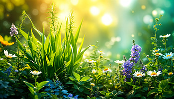 Serene Herb Garden - Ultra, herb garden, flower, garden, sunlight, nature HD wallpaper
