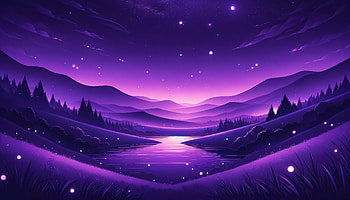 Shinning Stars Violet, artist, artwork, art, digital-art, ai, stars, mountains HD wallpaper