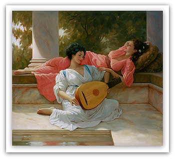 i play for you, girls, painting, abstract, love HD wallpaper