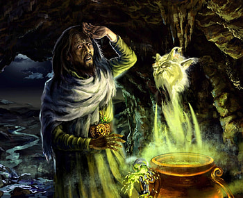 Magic, Fantasy, Cave, Magician, Magus, Chan, Vat HD wallpaper