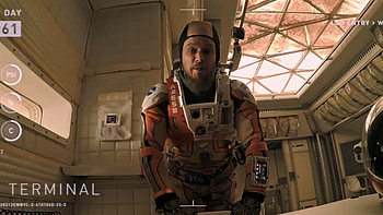 The Martian, Mark Watney, Space pirate, Contact with Earth HD wallpaper