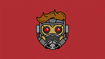 Star Lord Mask Minimal, star-lord, superheroes, artwork, digital-art, behance HD wallpaper