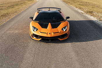 Lamborghini Aventador SVJ — Orange Predator, Car HD wallpaper