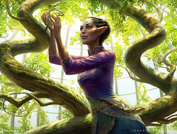 Kujar Seed Sculptor, seed sculptor, art, fantasy, anna steinbauer, green, kujar, luminos, girl, purple HD wallpaper